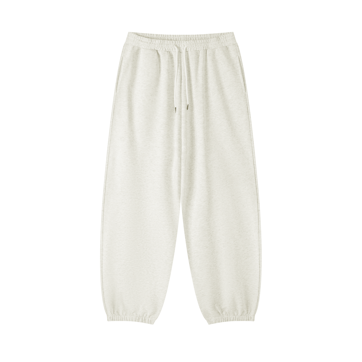 Unisex Essential Jogged Sweatpants in oat gray