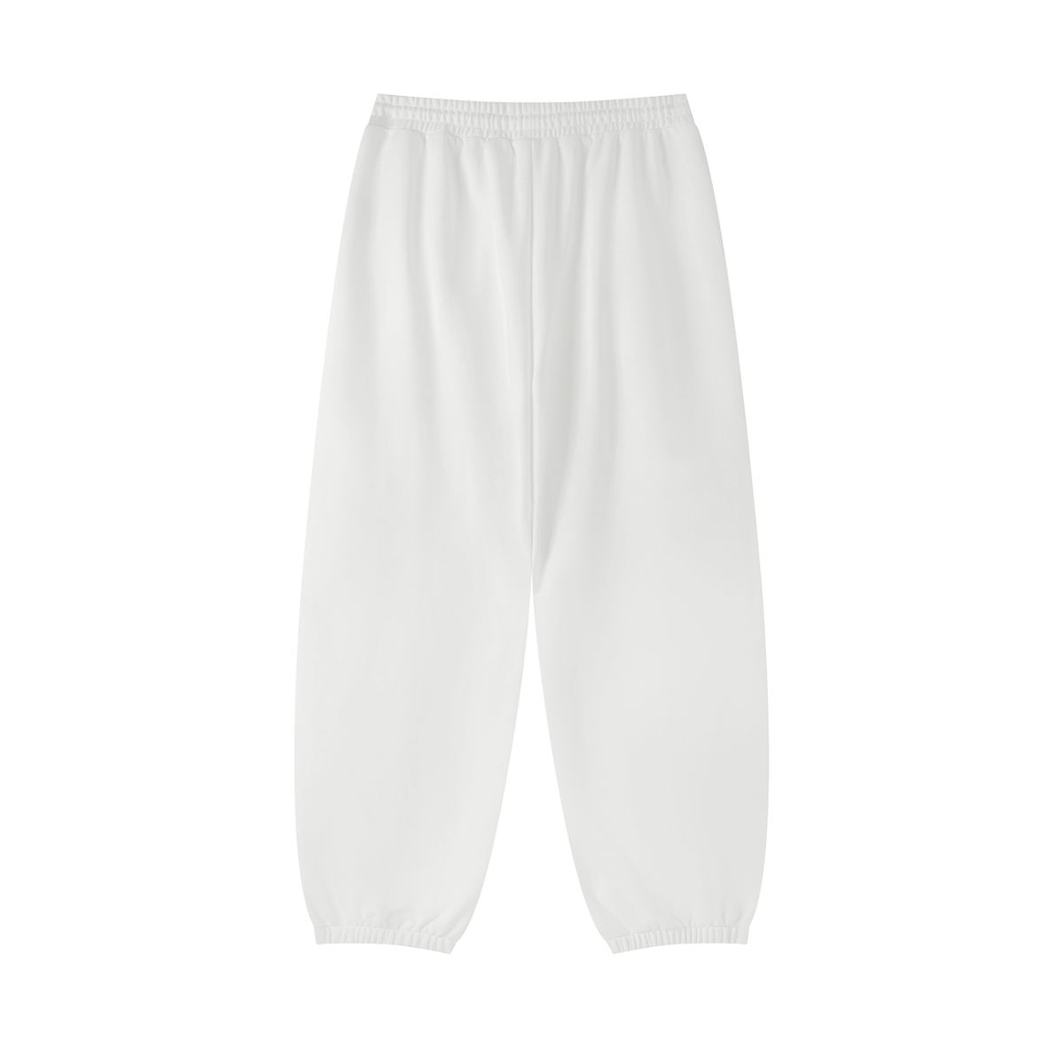Unisex Essential Jogged Sweatpants in white, alternate angle