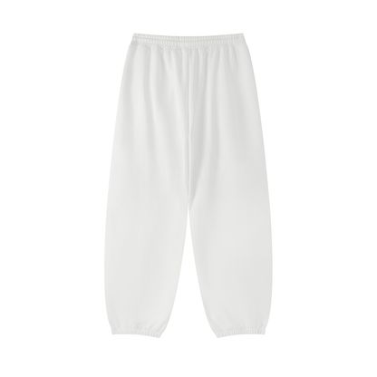 Unisex Essential Jogged Sweatpants in white, alternate angle