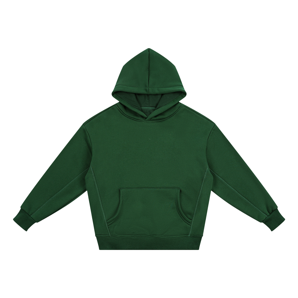 Unisex Essential Kids' Fleece Hoodie in blackish green