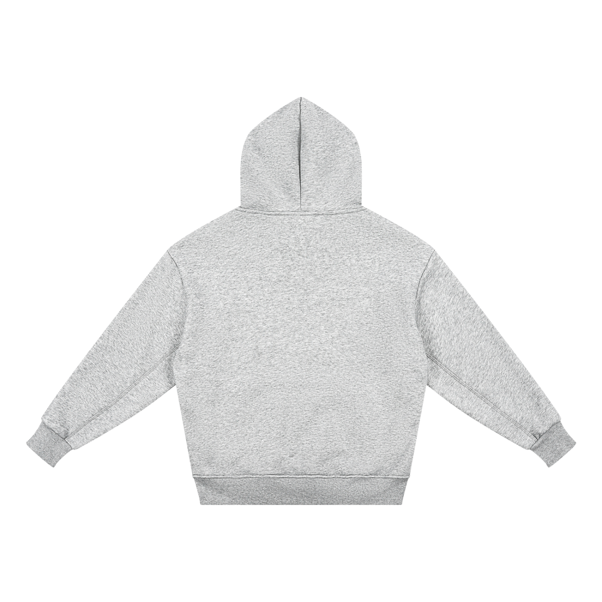 Unisex Essential Kids' Fleece Hoodie in flower gray, alternate angle