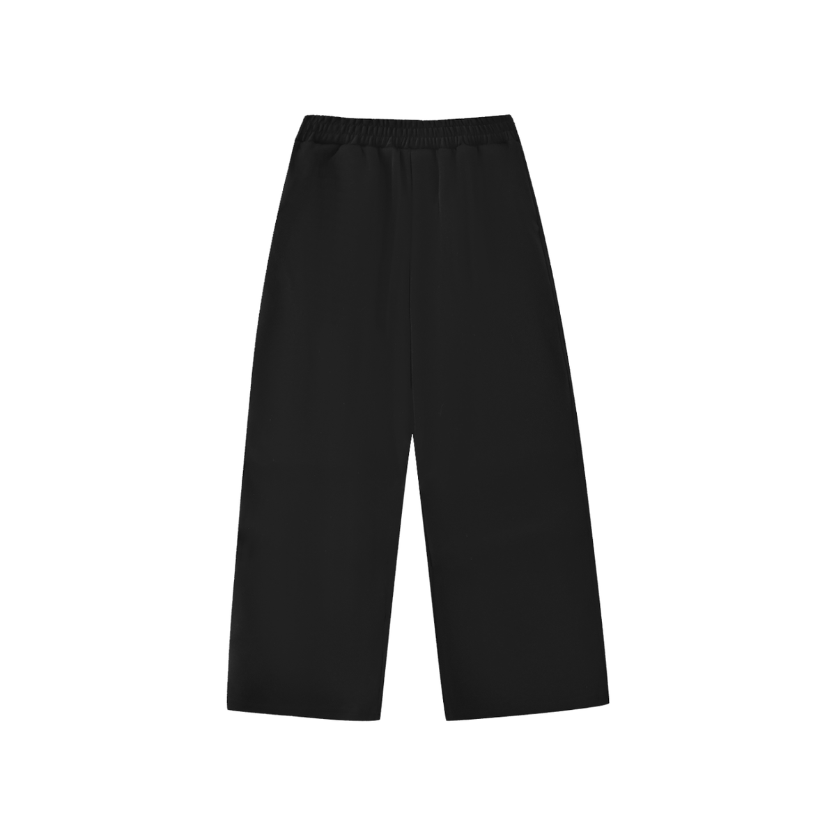 Unisex Essential Kids' Straight-Leg Sweatpants in black, alternate angle