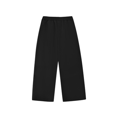 Unisex Essential Kids' Straight-Leg Sweatpants in black, alternate angle
