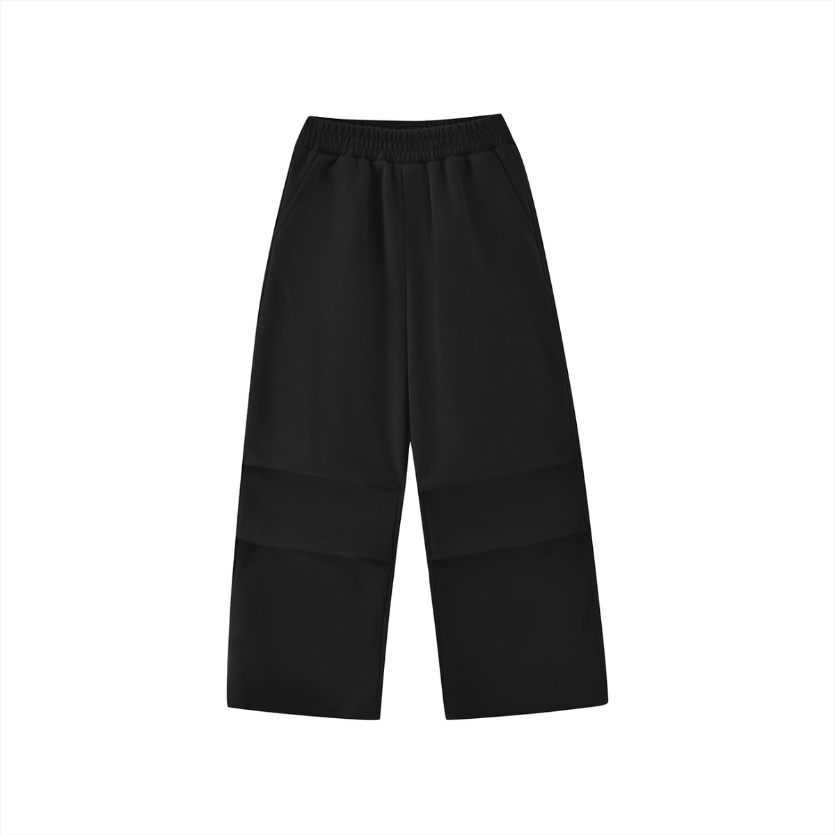 Unisex Essential Kids' Straight-Leg Sweatpants in black
