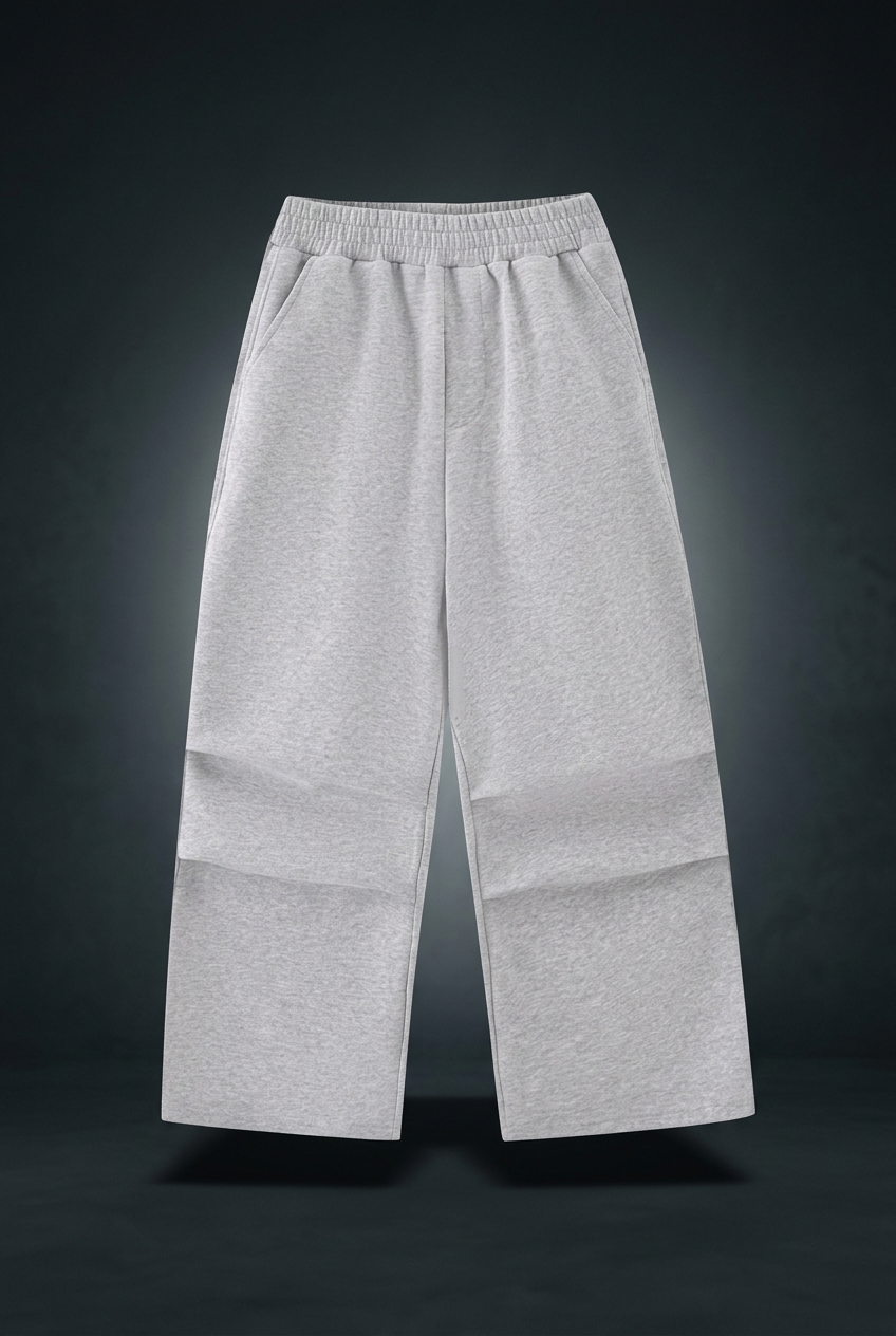 Unisex Kids' Straight Leg Sweatpants – Loose Fit Stretch Cotton Blend