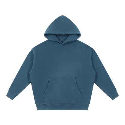 Unisex Essential Oversized Boxy Fleece Hoodie in haze blue