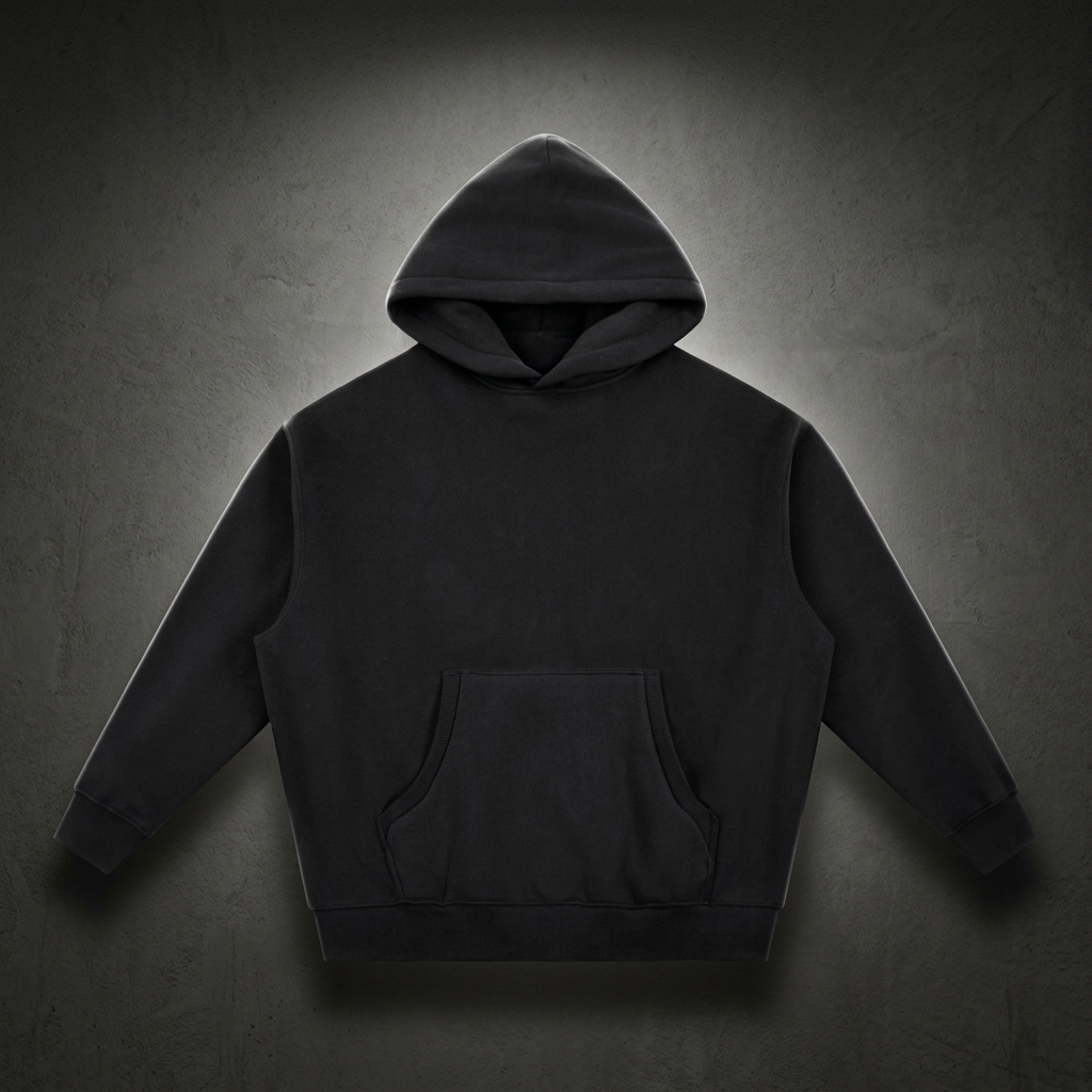 Unisex Essential Oversized Boxy Fleece Hoodie, view 1