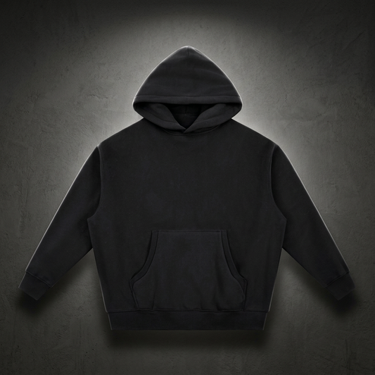 Unisex Essential Oversized Boxy Fleece Hoodie, view 1