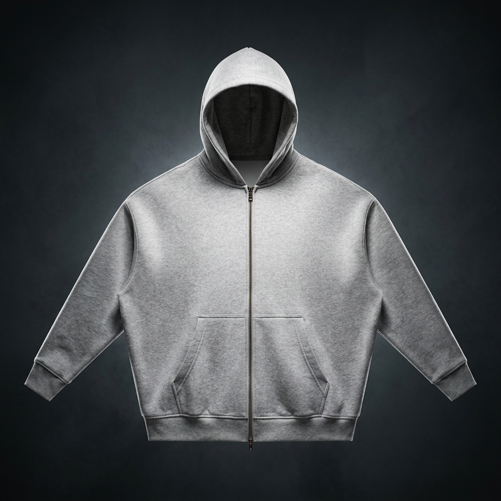 Unisex Essential Oversized Fleece Boxy Hoodie