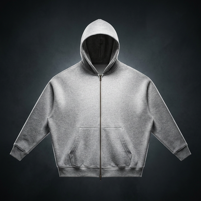 Unisex Essential Oversized Fleece Boxy Hoodie