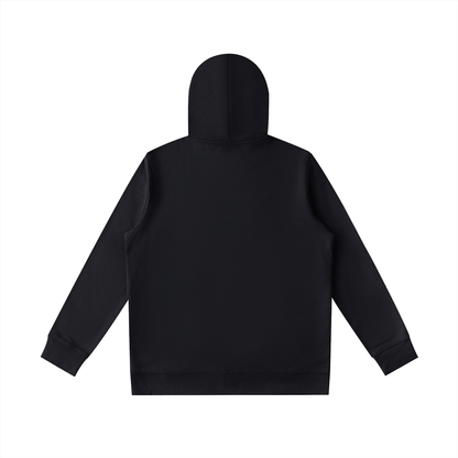 Unisex Essential Oversized Hoodie in black, alternate angle