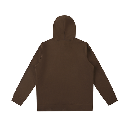 Unisex Essential Oversized Hoodie in coffee, alternate angle