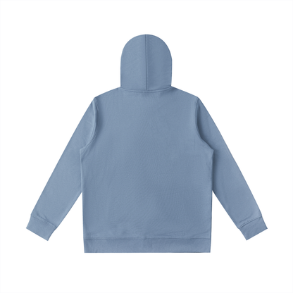 Unisex Essential Oversized Hoodie in haze blue, alternate angle