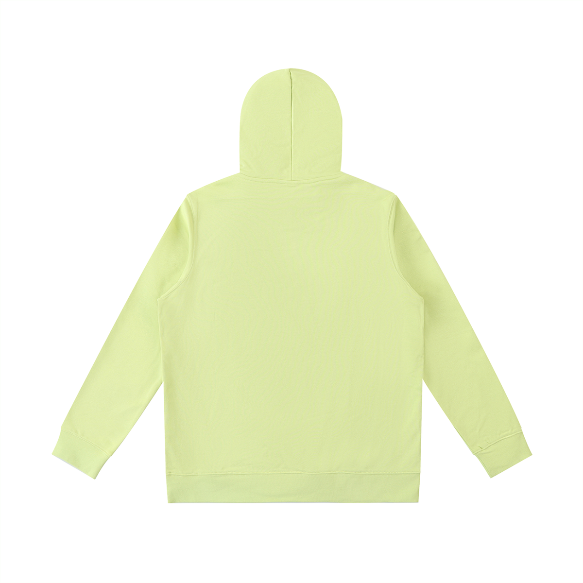 Unisex Essential Oversized Hoodie in lemon green, alternate angle
