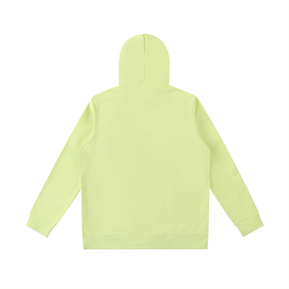 Unisex Essential Oversized Hoodie in lemon green, alternate angle