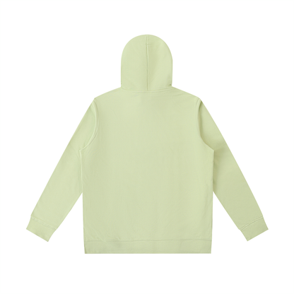 Unisex Essential Oversized Hoodie in light green, alternate angle
