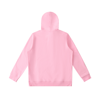 Unisex Essential Oversized Hoodie in pink, alternate angle