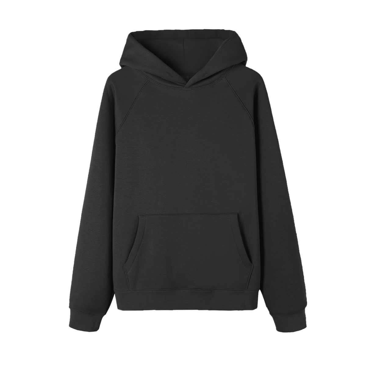 Unisex Essential Regular-Fit Fleece Hoodie in black