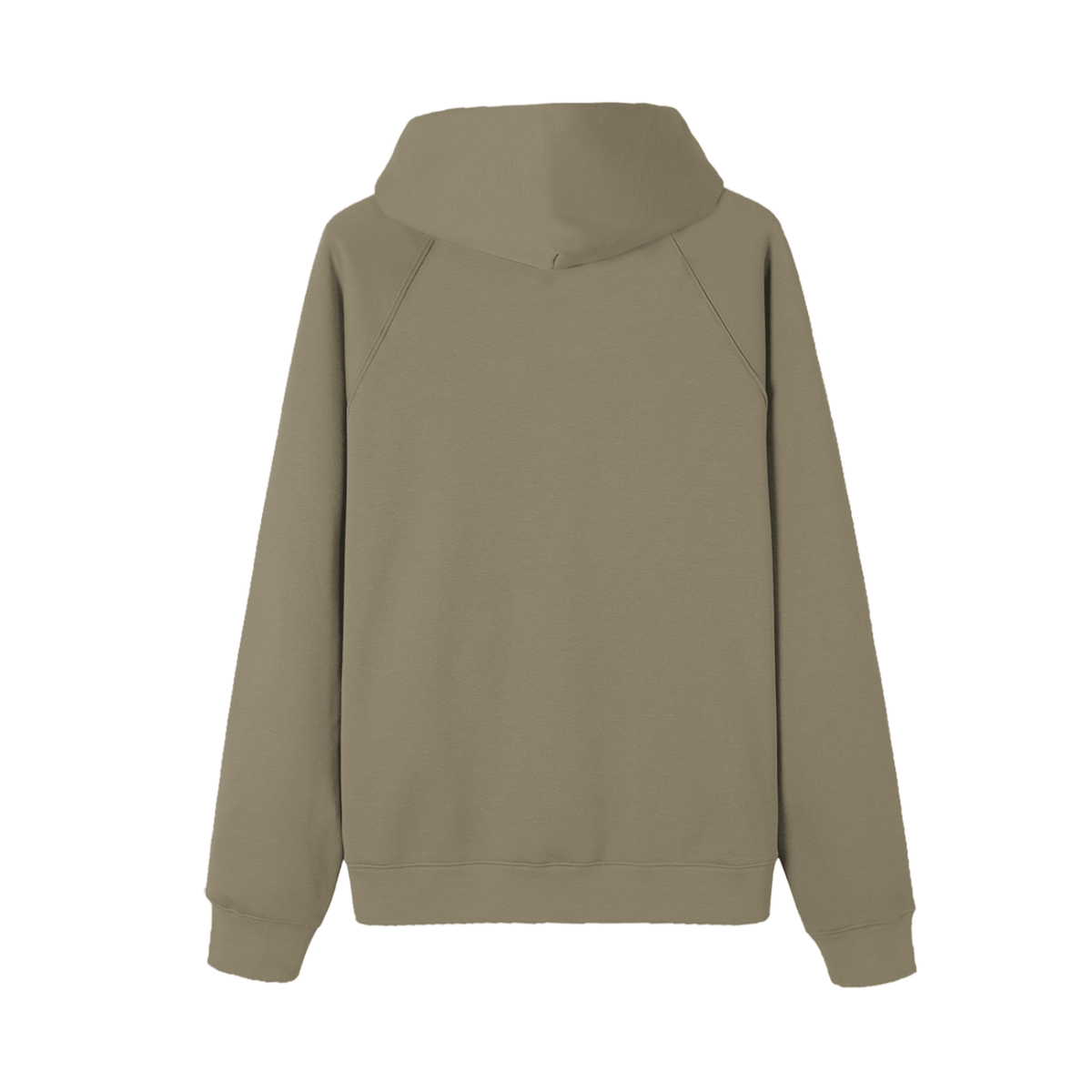 Unisex Essential Regular-Fit Fleece Hoodie in carbon gray, alternate angle