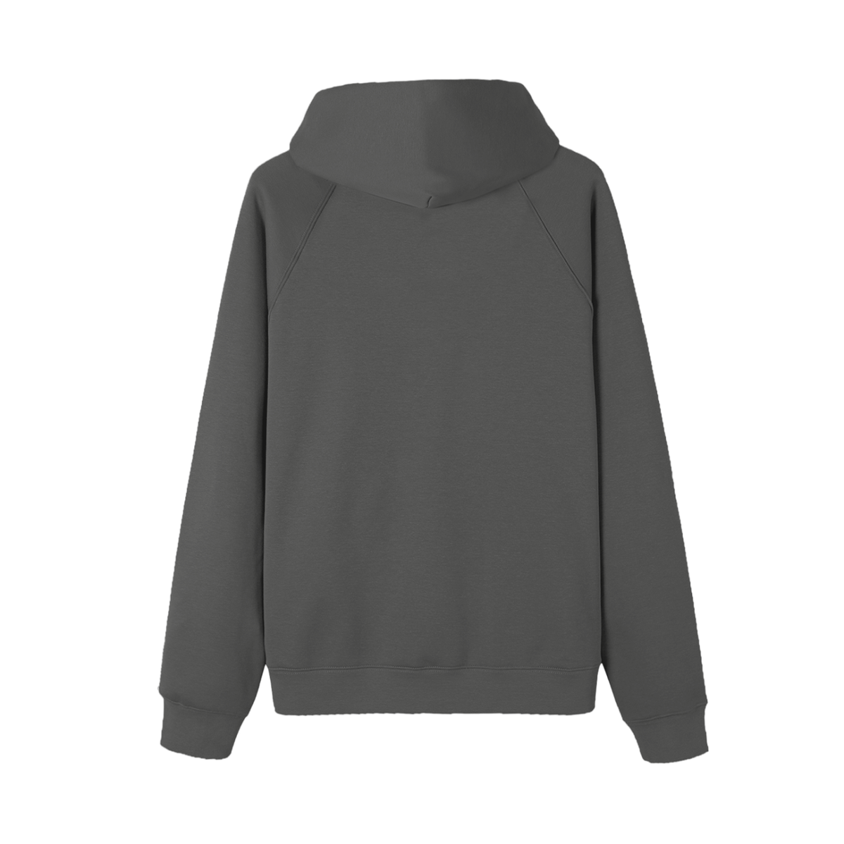 Unisex Essential Regular-Fit Fleece Hoodie in cement gray, alternate angle