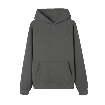 Unisex Essential Regular-Fit Fleece Hoodie in cement gray