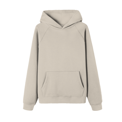 Unisex Essential Regular-Fit Fleece Hoodie in oat gray