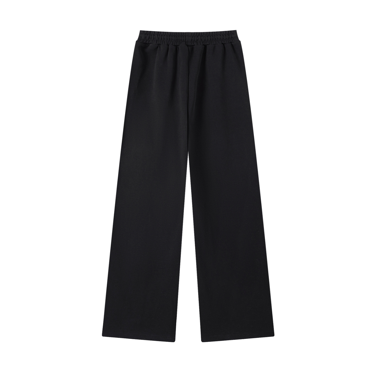 Unisex Essential Straight-Leg Sweatpants in black, alternate angle