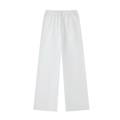Unisex Essential Straight-Leg Sweatpants in white, alternate angle