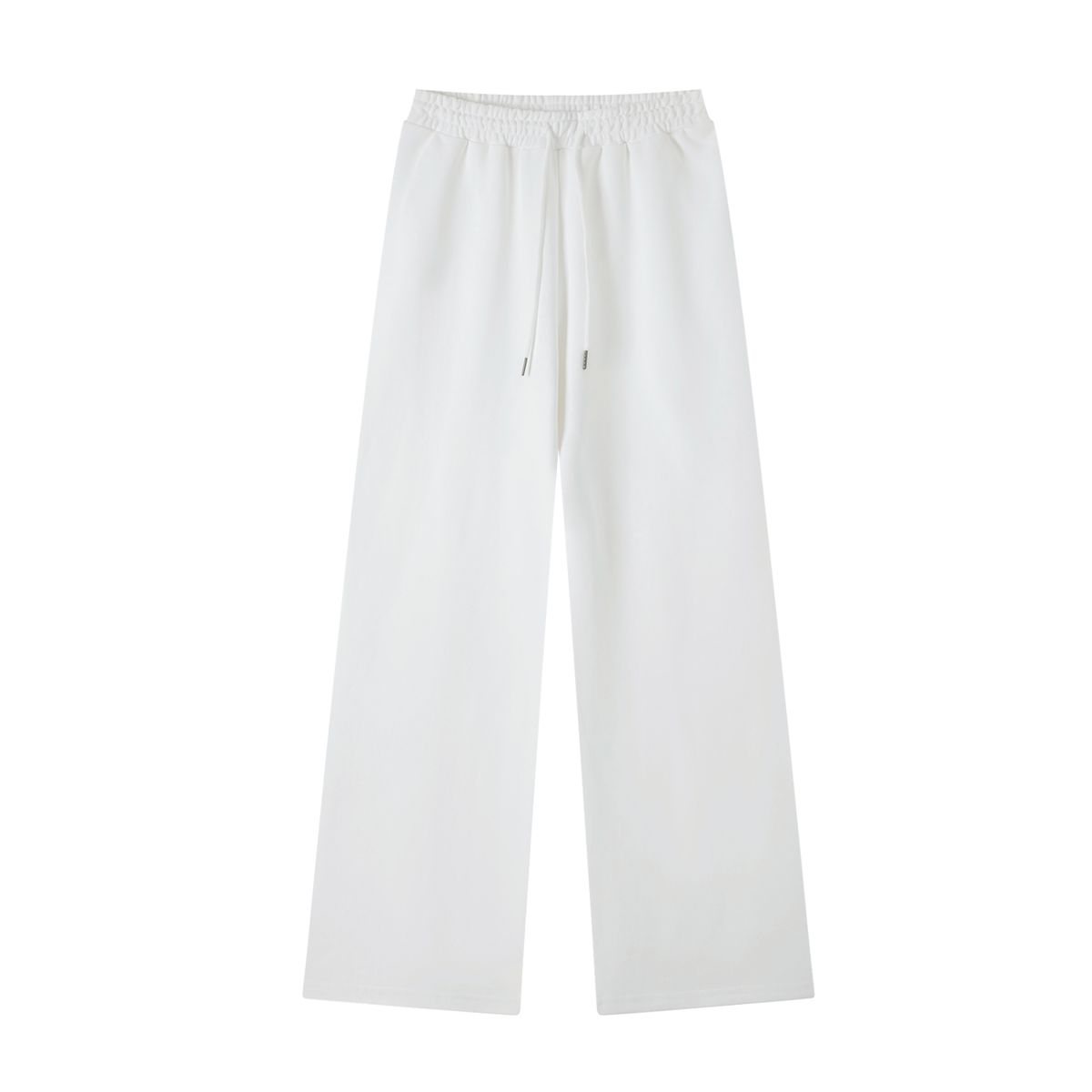 Unisex Essential Straight-Leg Sweatpants in white
