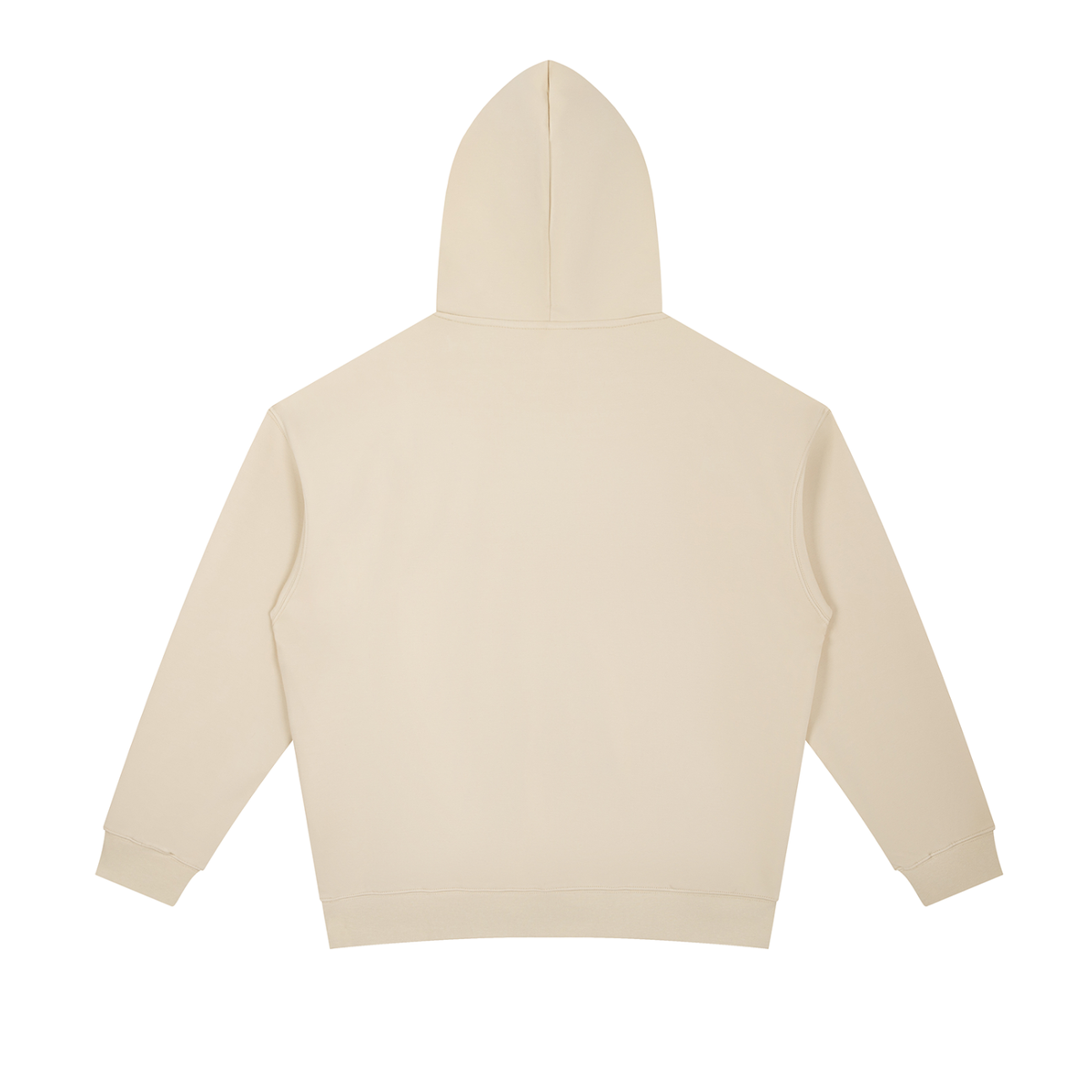 Unisex Essential Two-Tone Oversized Hoodie in camel, alternate angle
