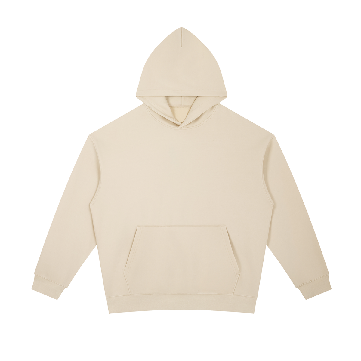 Unisex Essential Two-Tone Oversized Hoodie in camel