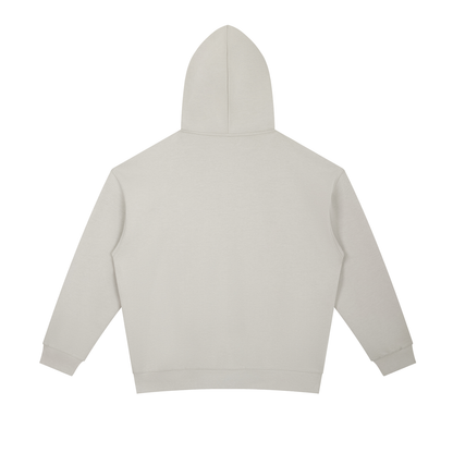 Unisex Essential Two-Tone Oversized Hoodie in gray, alternate angle