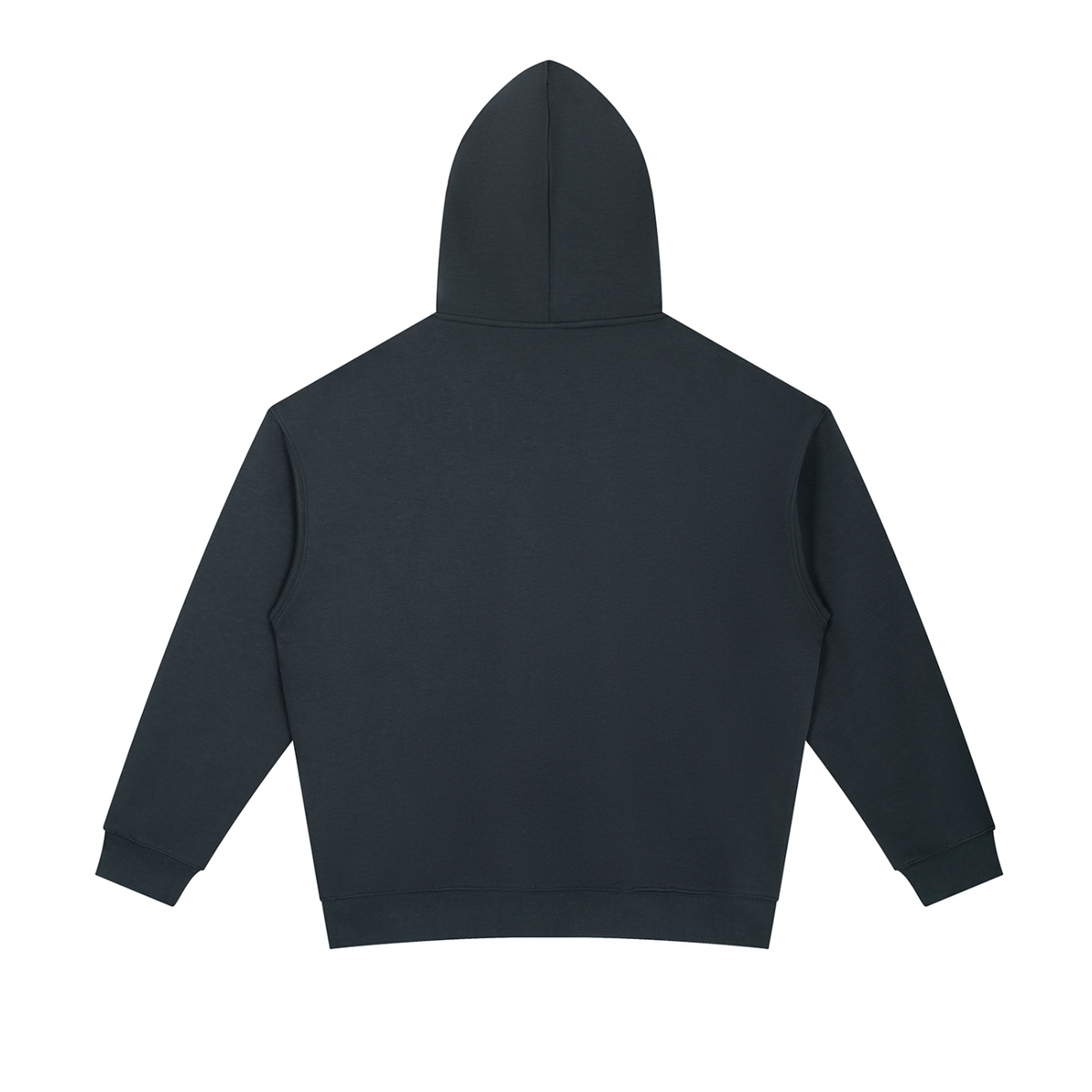Unisex Essential Two-Tone Oversized Hoodie in navy blue, alternate angle