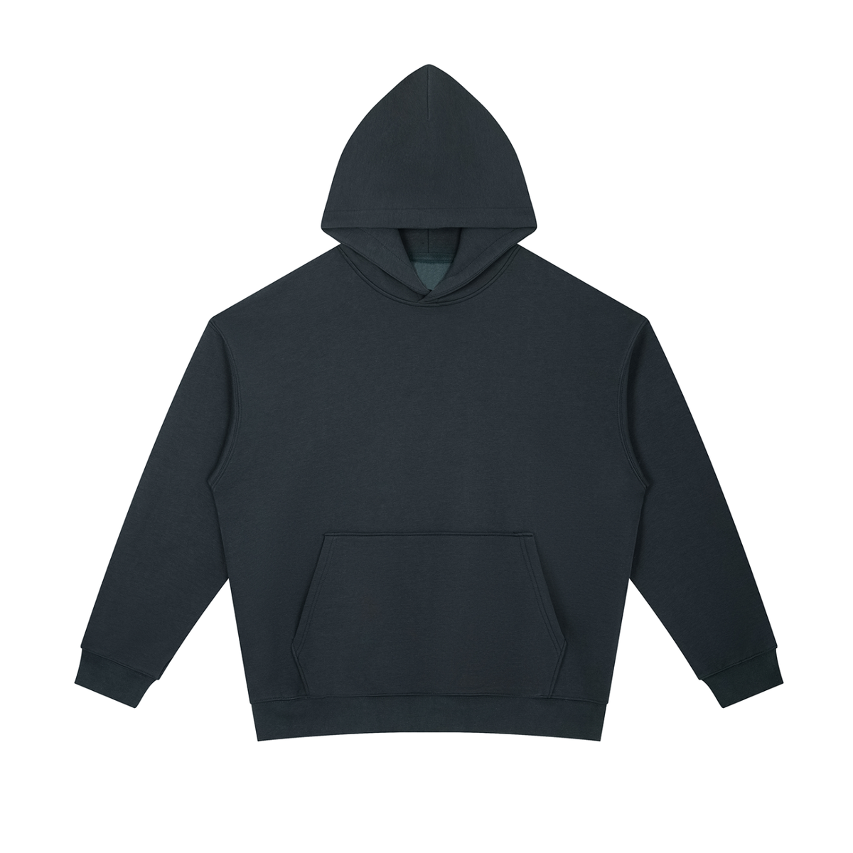 Unisex Essential Two-Tone Oversized Hoodie in navy blue