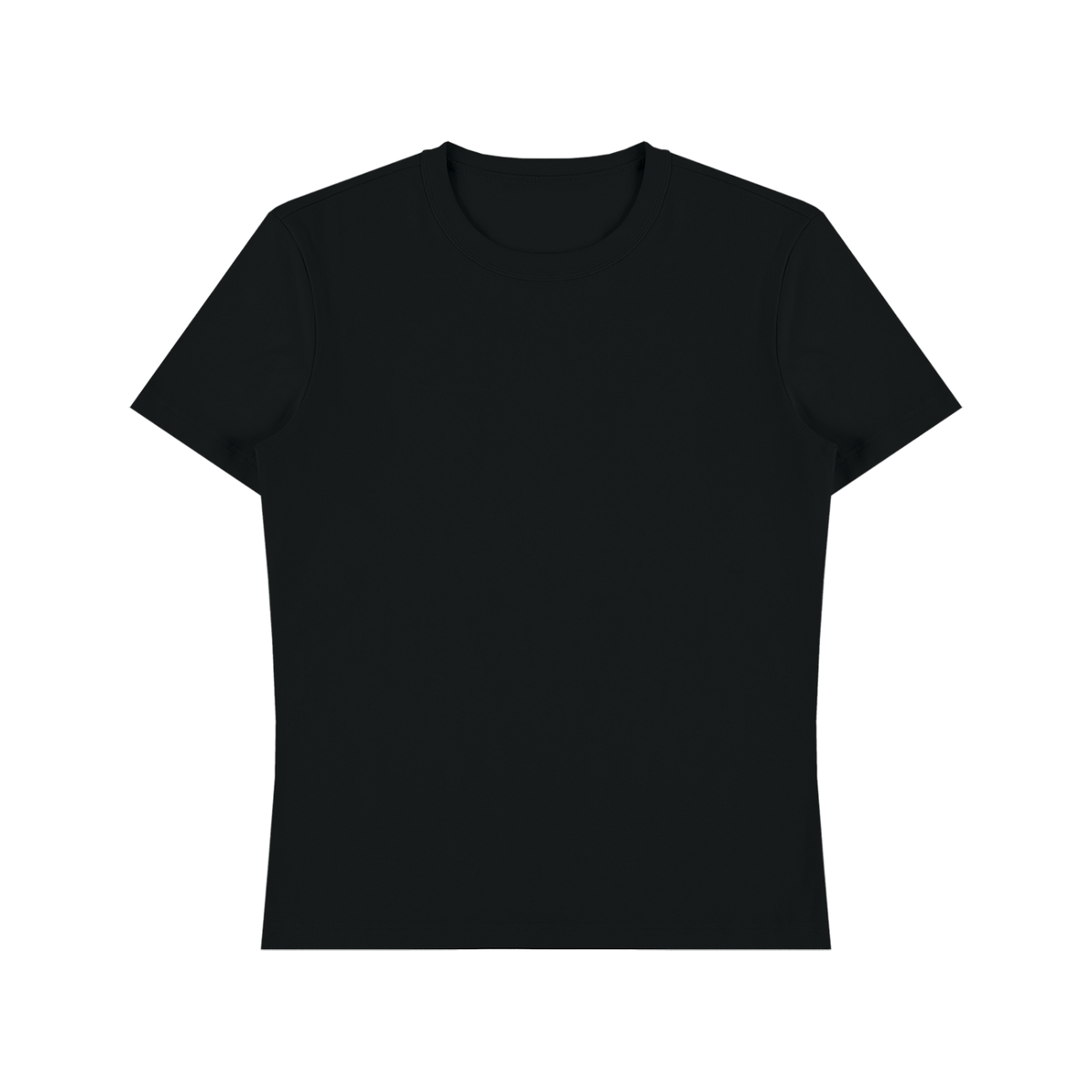 Unisex Fitted Cotton Spandex T-Shirt in black