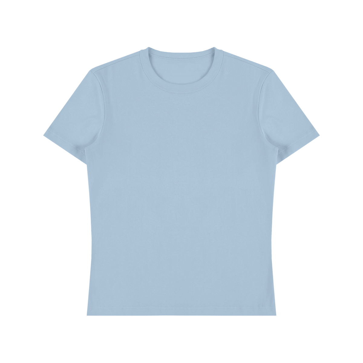 Unisex Fitted Cotton Spandex T-Shirt in light blue