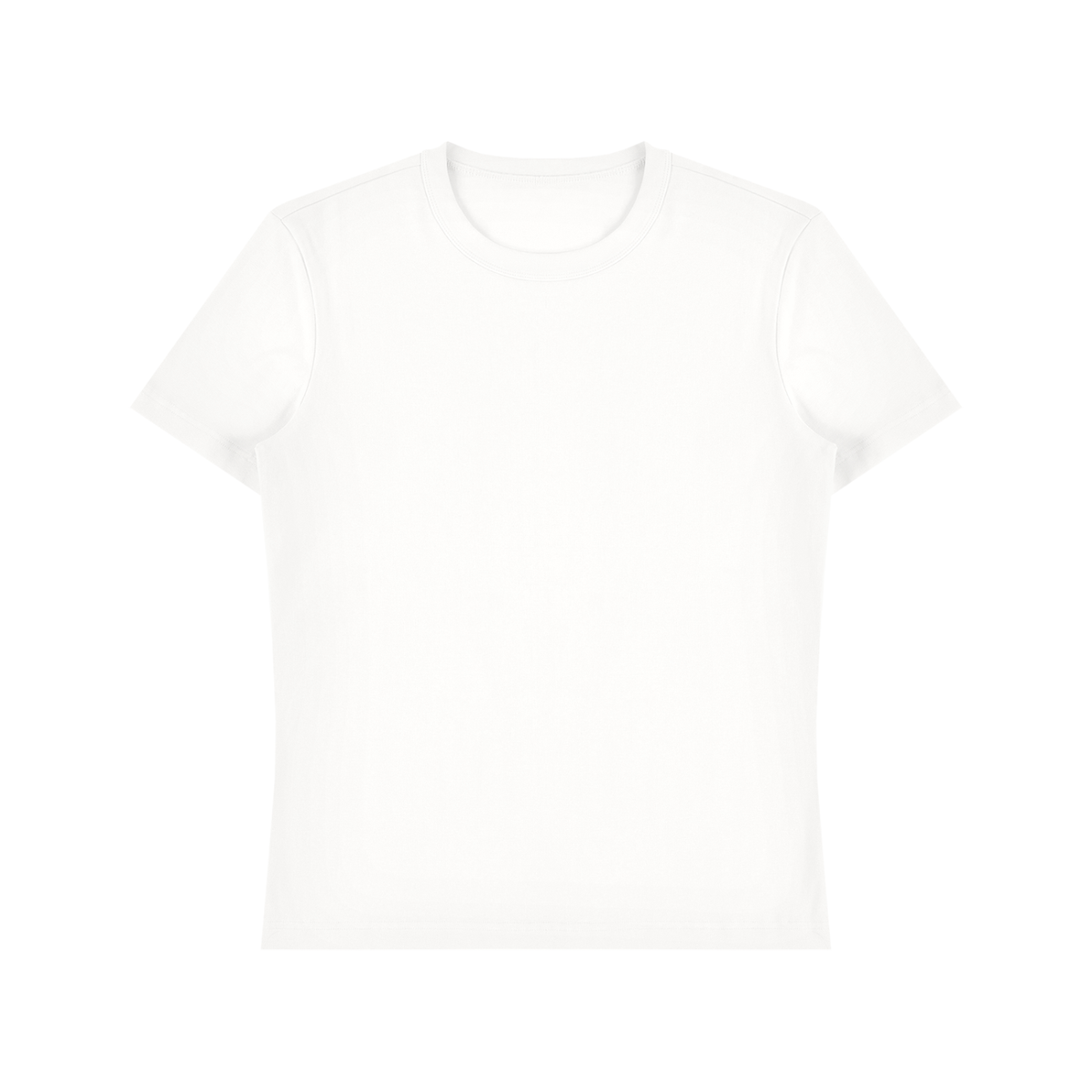 Unisex Fitted Cotton Spandex T-Shirt in white