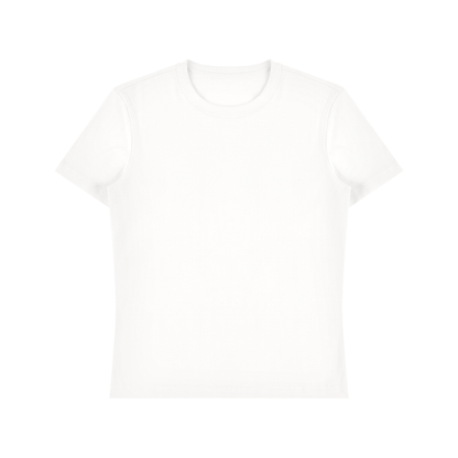 Unisex Fitted Cotton Spandex T-Shirt in white