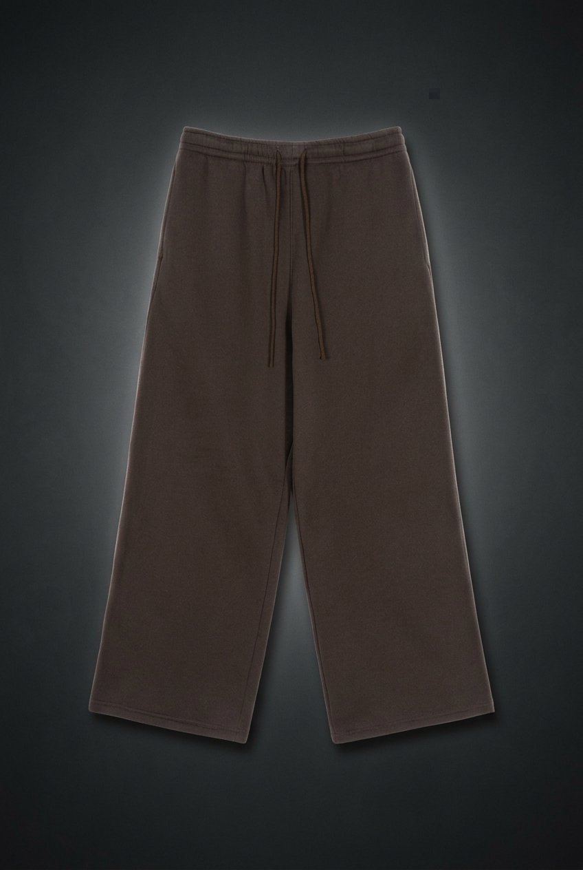 Unisex Fleece Drawstring Straight-Leg Sweatpants