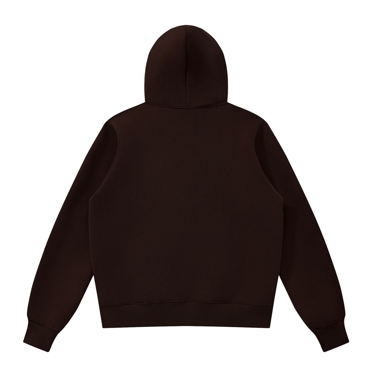 Unisex Fleece Full Zip Hoodie in coffee, alternate angle