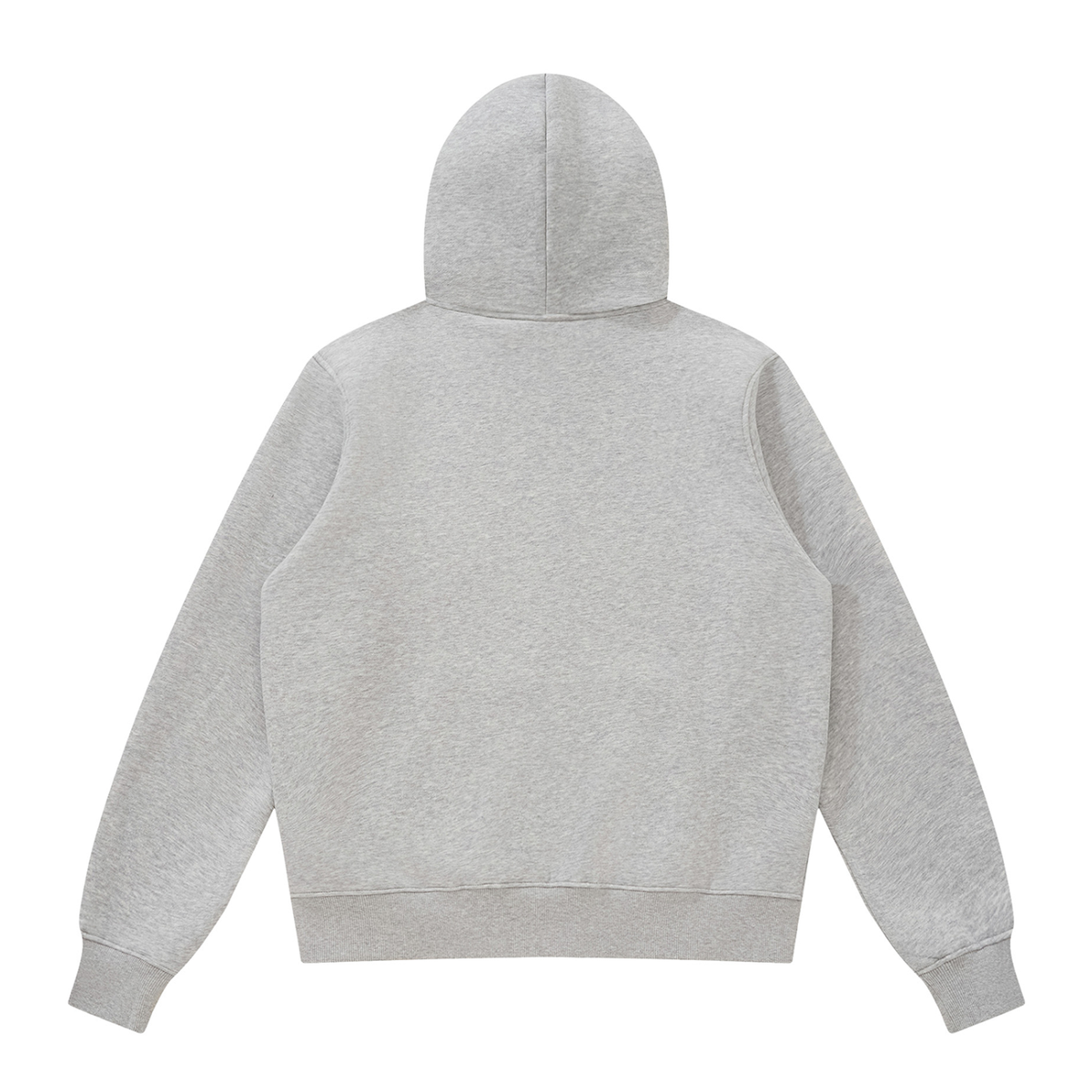 Unisex Fleece Full Zip Hoodie in flower gray, alternate angle
