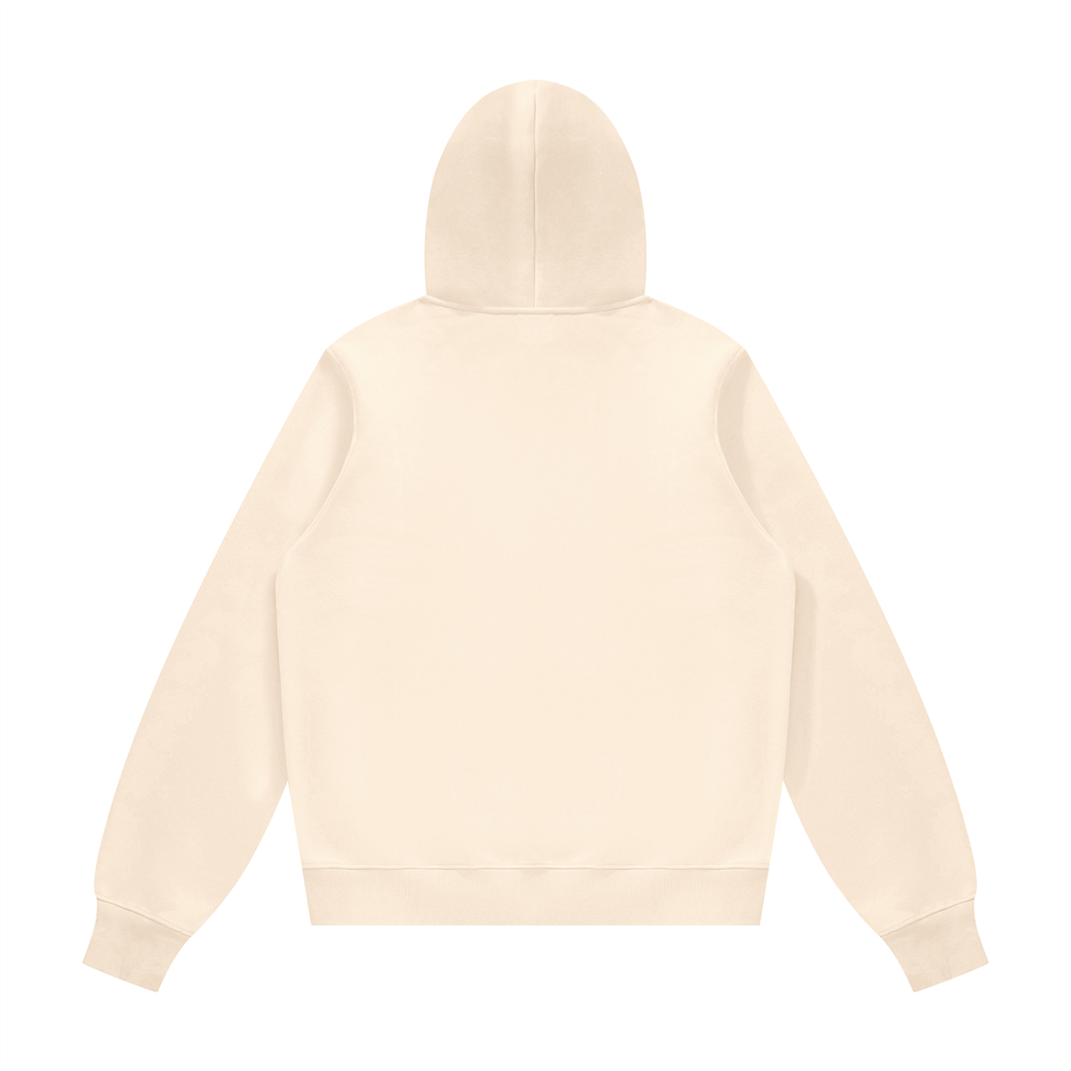 Unisex Fleece Regular Shoulder Hoodie in apricot, alternate angle