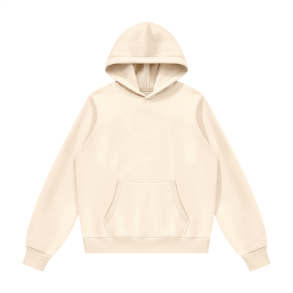 Unisex Fleece Regular Shoulder Hoodie in apricot