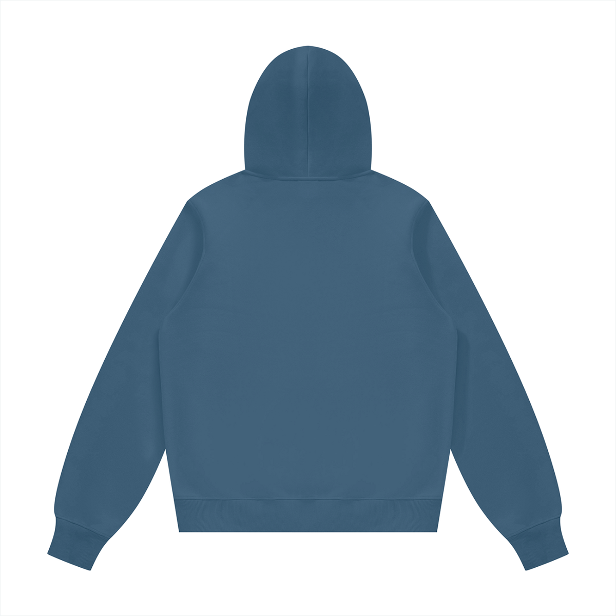 Unisex Fleece Regular Shoulder Hoodie in haze blue, alternate angle
