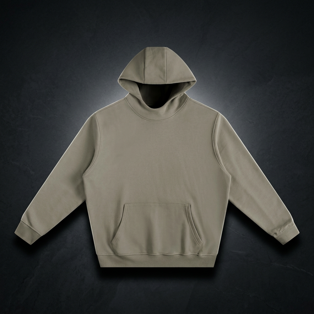 Unisex Fleeced High Neck Hoodie