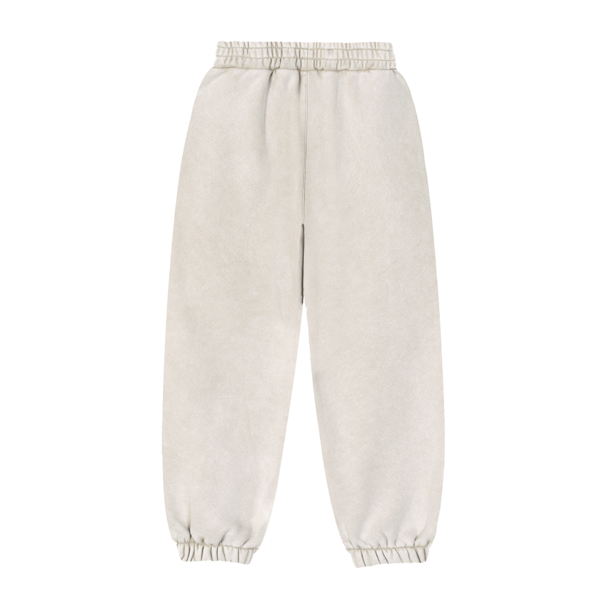 Unisex Fleeced Jogger Sweatpants in mild apricot, alternate angle