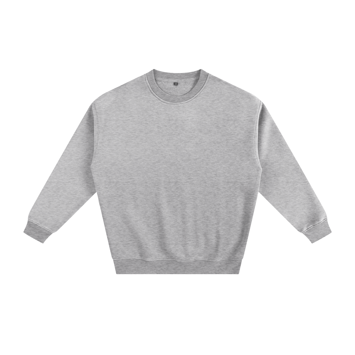 Unisex Fleeced Sweatshirt in flower gray