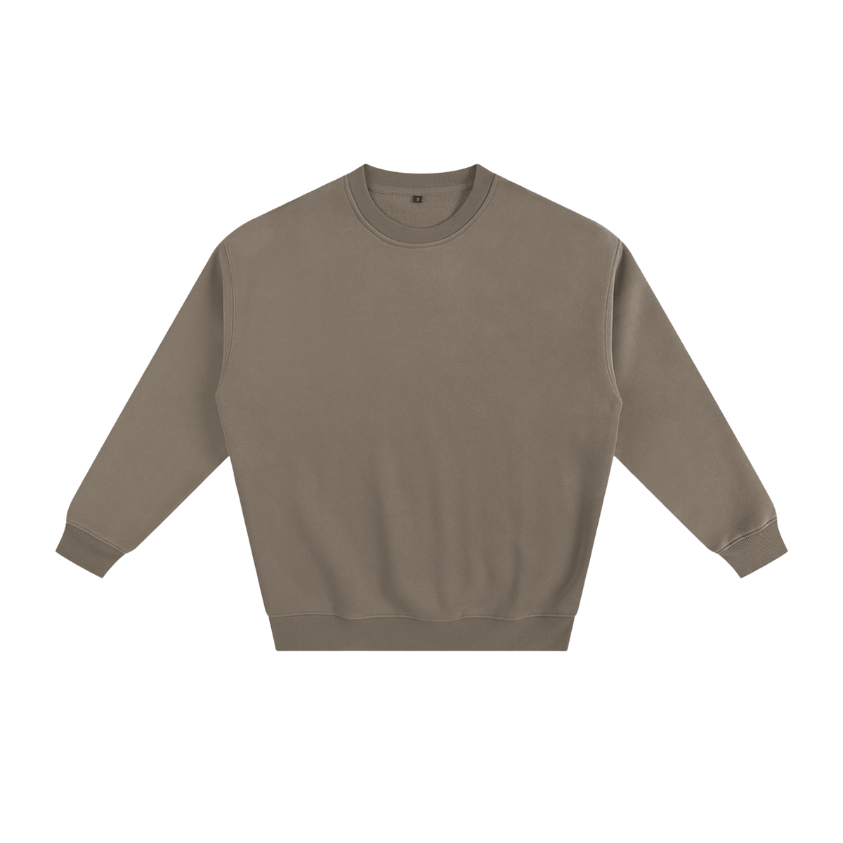 Unisex Fleeced Sweatshirt in gray coffee