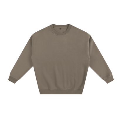 Unisex Fleeced Sweatshirt in gray coffee