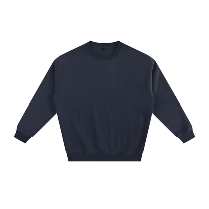 Unisex Fleeced Sweatshirt in navy blue